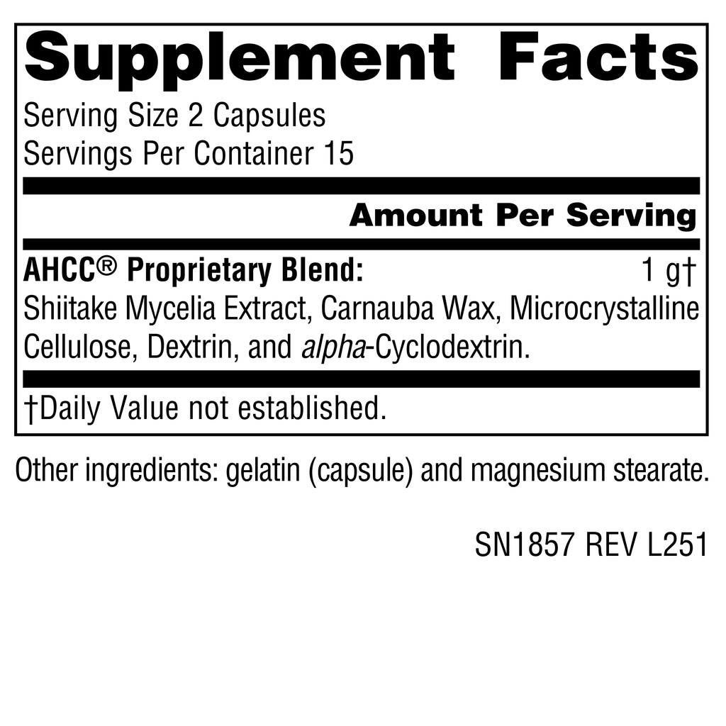 Source Naturals AHCC, Increases Natural Killer Cell Activity* 500mg - 30 Capsules