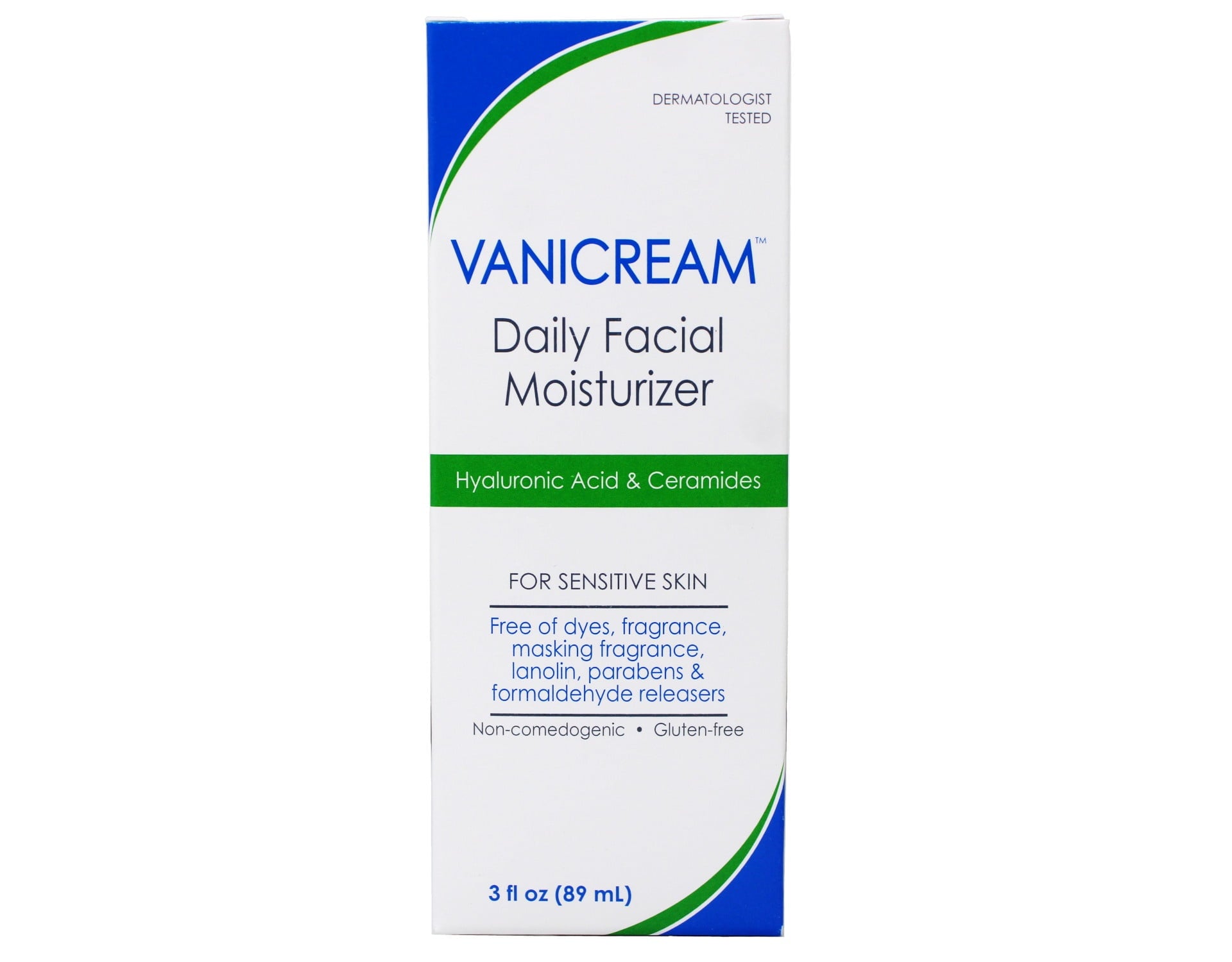 5 Pack - Vanicream Daily Facial Moisturizer For Sensitive Skin, Hyaluronic Acid & Ceramides 89 ml / 3 oz