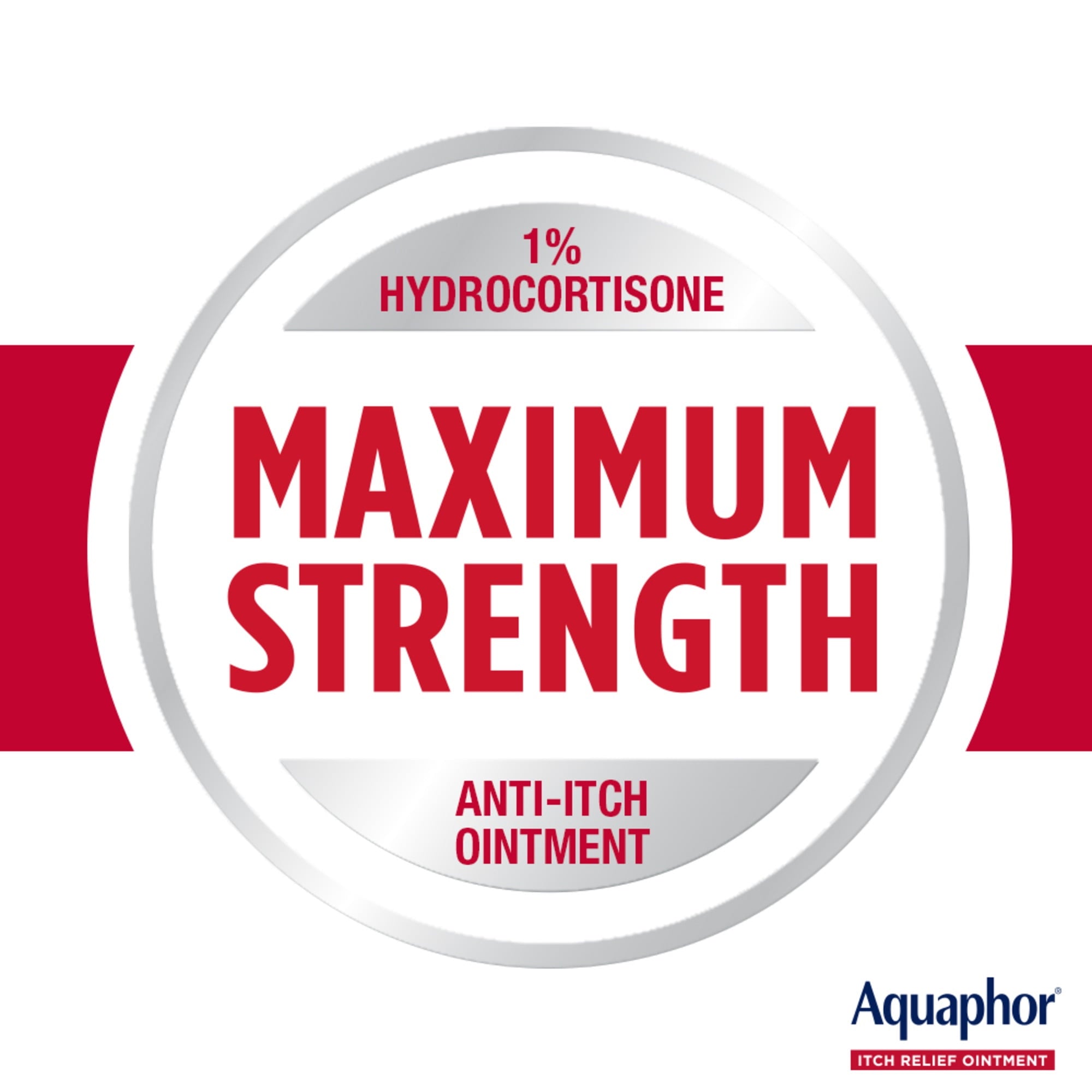 Aquaphor Itch Relief Ointment, Hydrocortisone Anti-Itch Cream, Fast-Acting, 2 oz