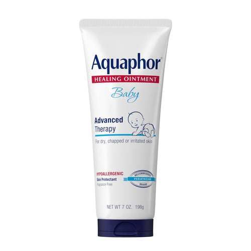 (2 pack) Aquaphor Baby Healing Ointment for Teething, Drool and Diaper Rash, Hypoallergenic, 7 oz