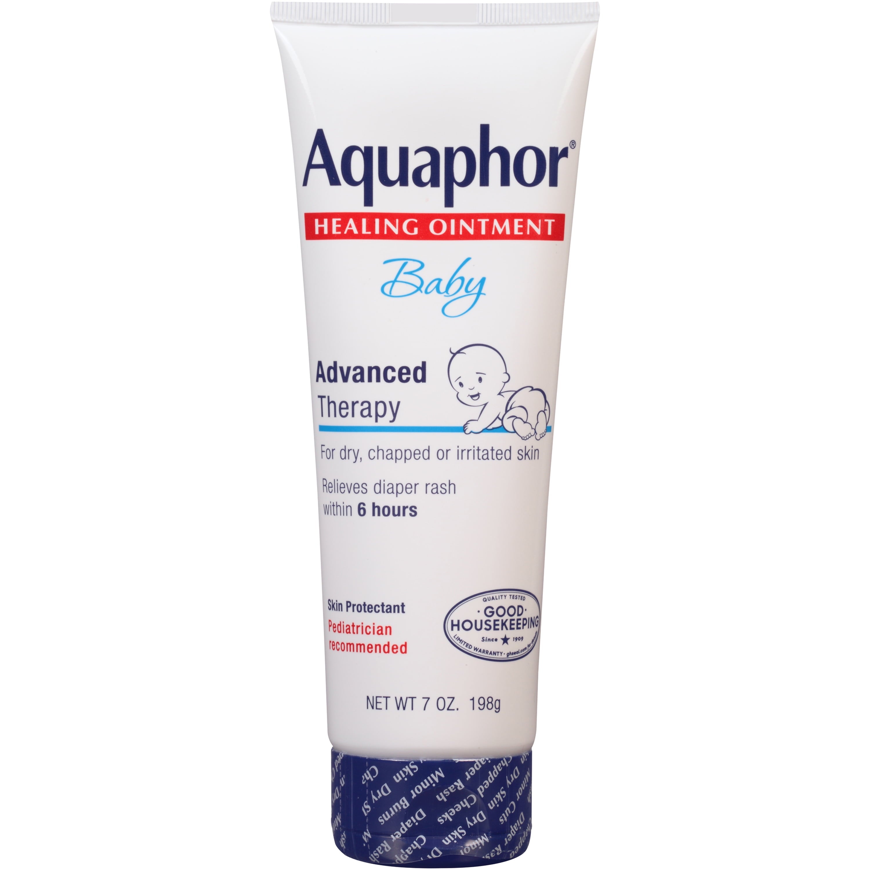 Aquaphor Baby Healing Ointment Advanced Therapy Skin Protectant for Dry Irritated Skin 7 oz (Pack of 2)