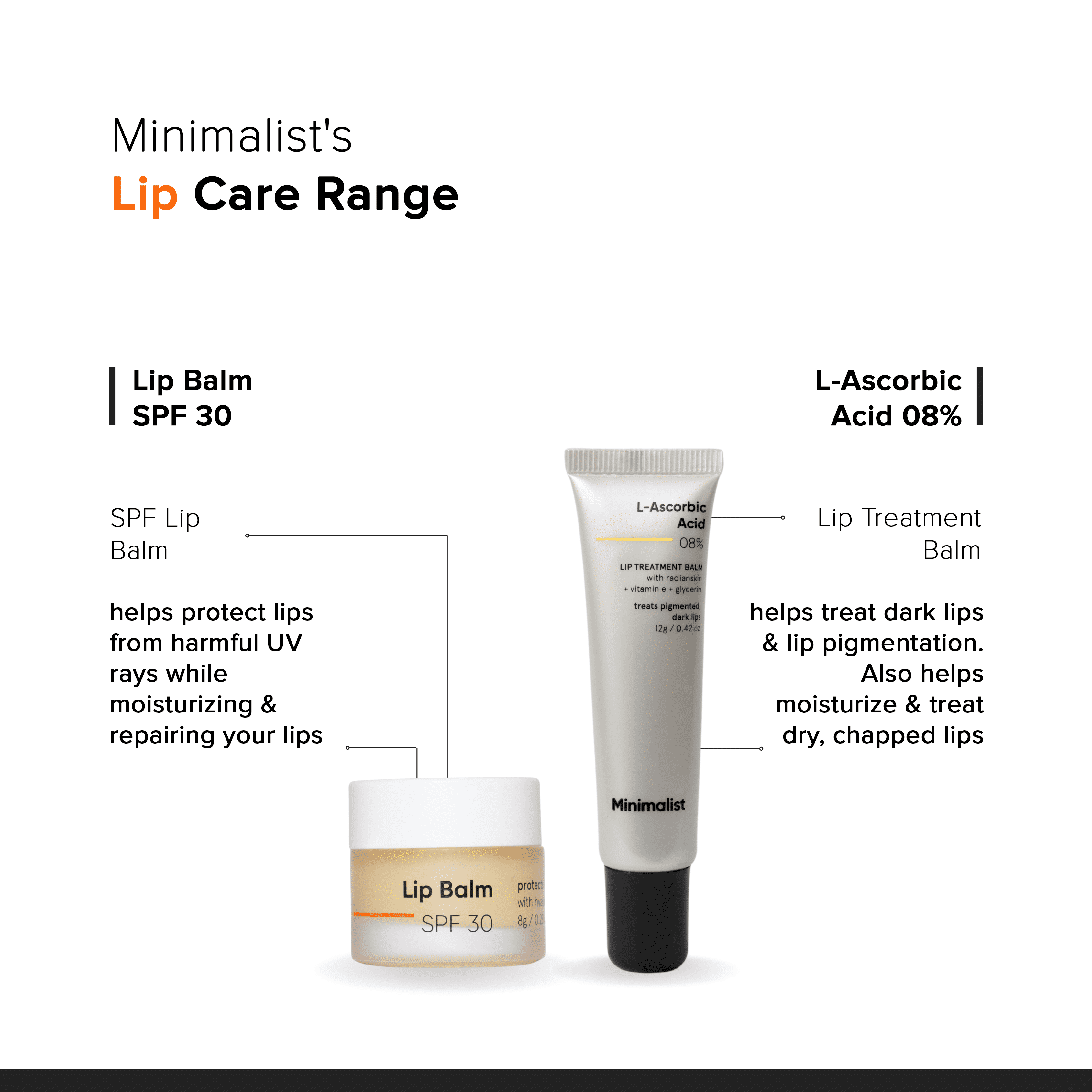 Minimalist L-Ascorbic Acid 08% Lip Treatment Balm