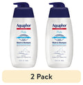 (2 pack) Aquaphor Baby Wash & Shampoo, Fragrance Free and Tear Free for Baby's Sensitive Skin, 16.9 fl oz