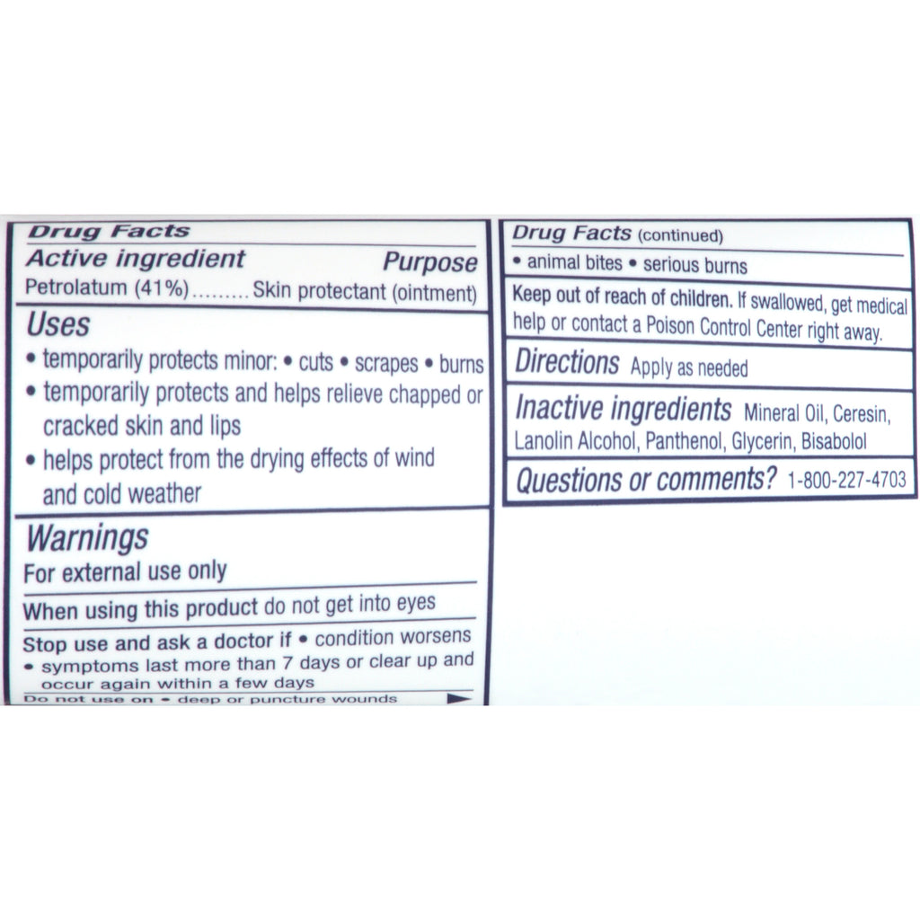 Aquaphor Healing Ointment Skin Protectant for Dry, Cracked, Irritated Skin, Travel Size, 1.75 oz