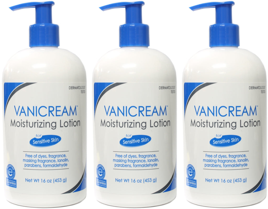 3 Pack Vanicream Moisturizing Lotion For Sensitive Skin 16 Oz Each