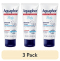 (3 pack) Aquaphor Baby Healing Ointment for Teething, Drool and Diaper Rash Cream, Travel Size, 1.75 oz