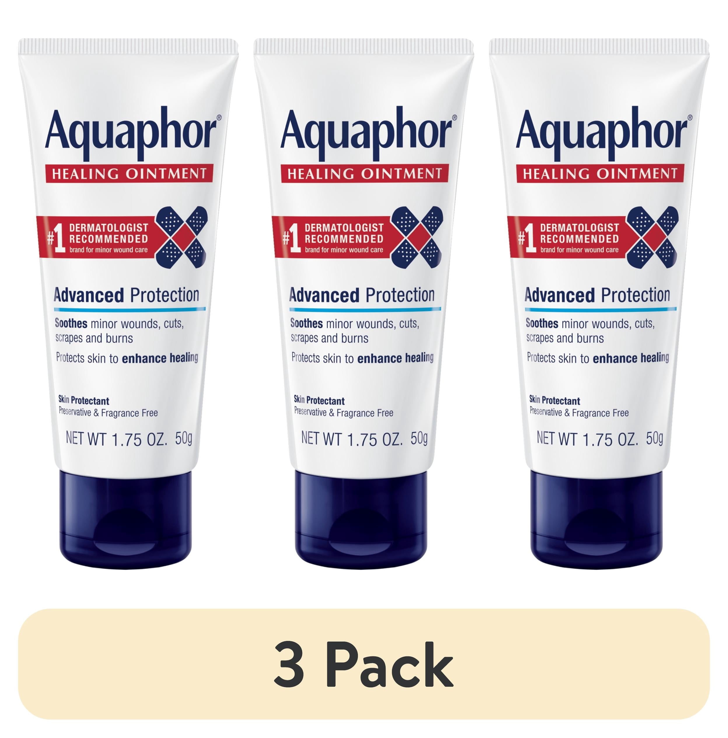 (3 pack) Aquaphor First Aid Healing Ointment for Minor Wound Care, 1.75 oz