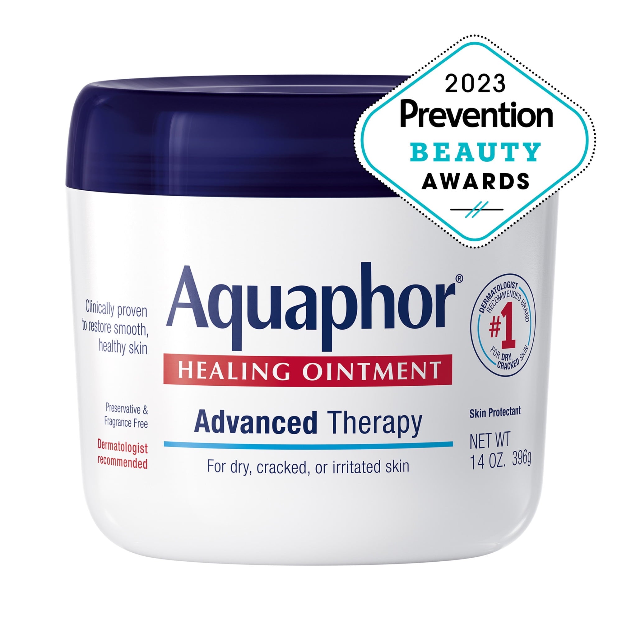 (3 pack) Aquaphor Healing Ointment Skin Protectant for Dry, Cracked Skin, Mothers Day Gifts, 14 oz