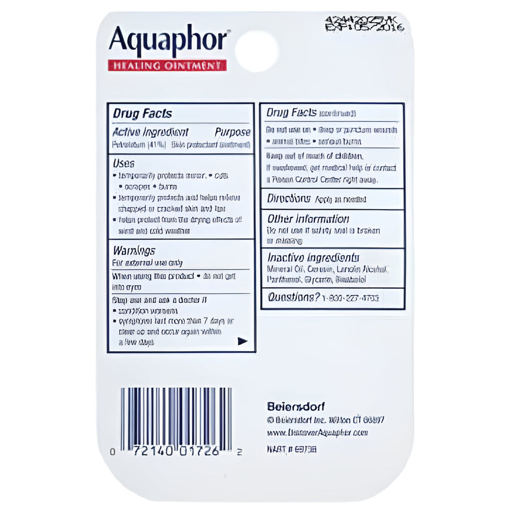 Aquaphor Healing Ointment, Travel Size, 0.25 oz