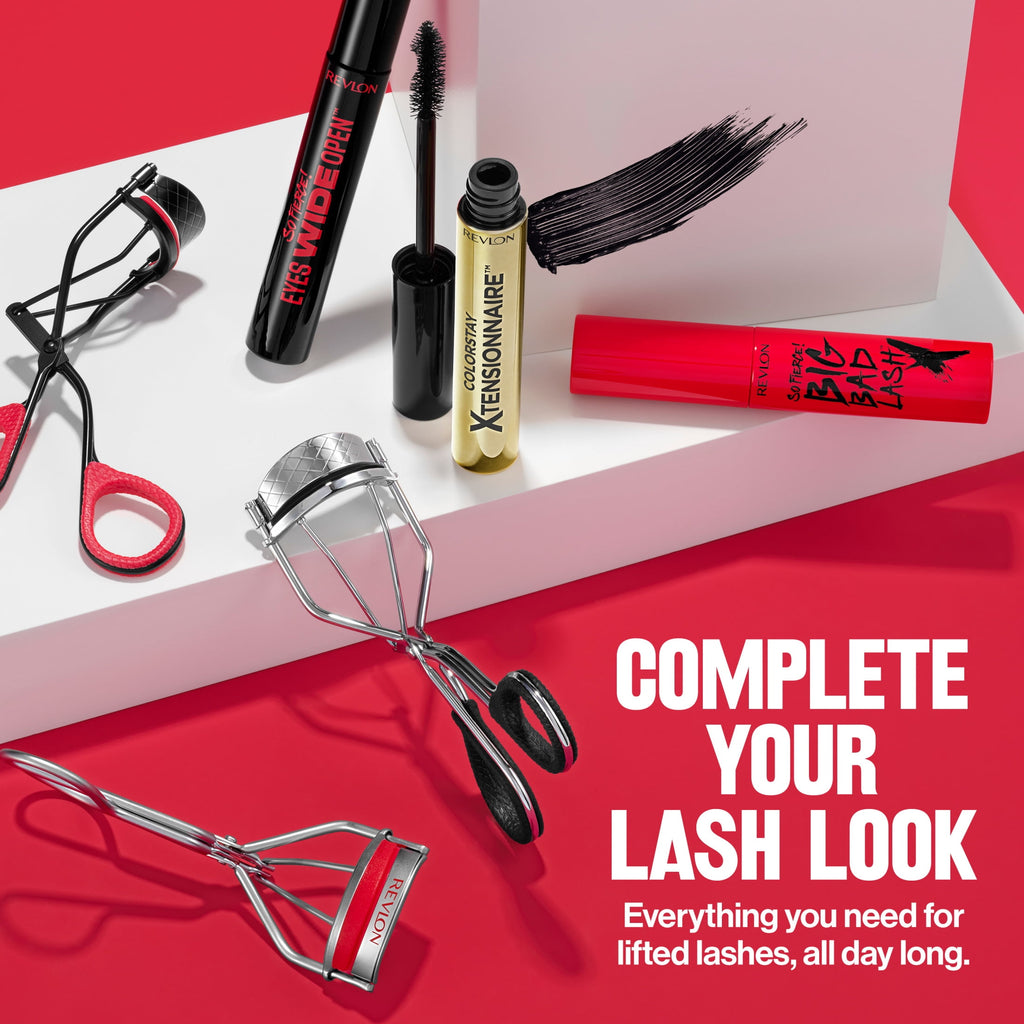 Revlon Extra Curl Lash Curler, All Day Dramatic Curl, No-Slip Finger Grips, 1 count