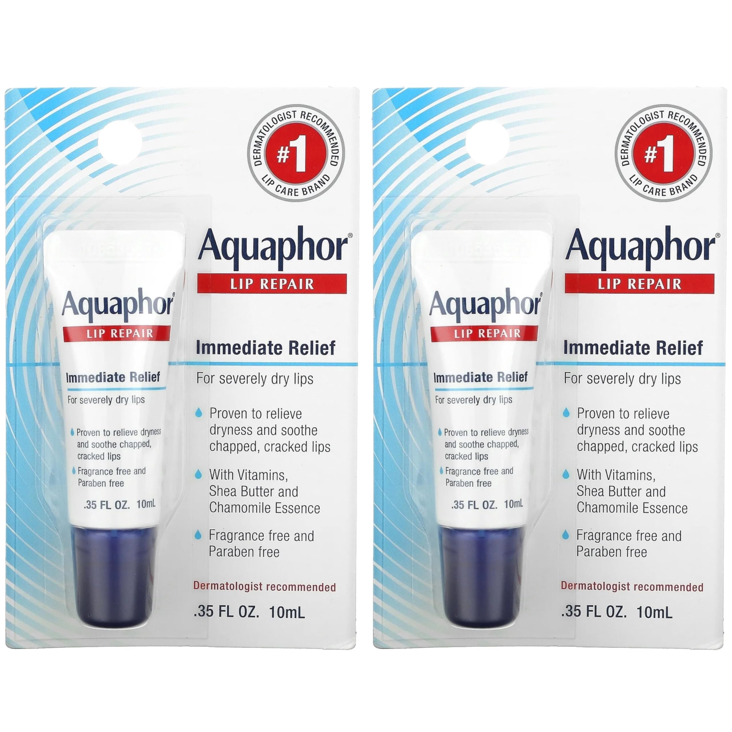 Aquaphor Lip Repair .35 Fluid Ounce (Pack of 12)