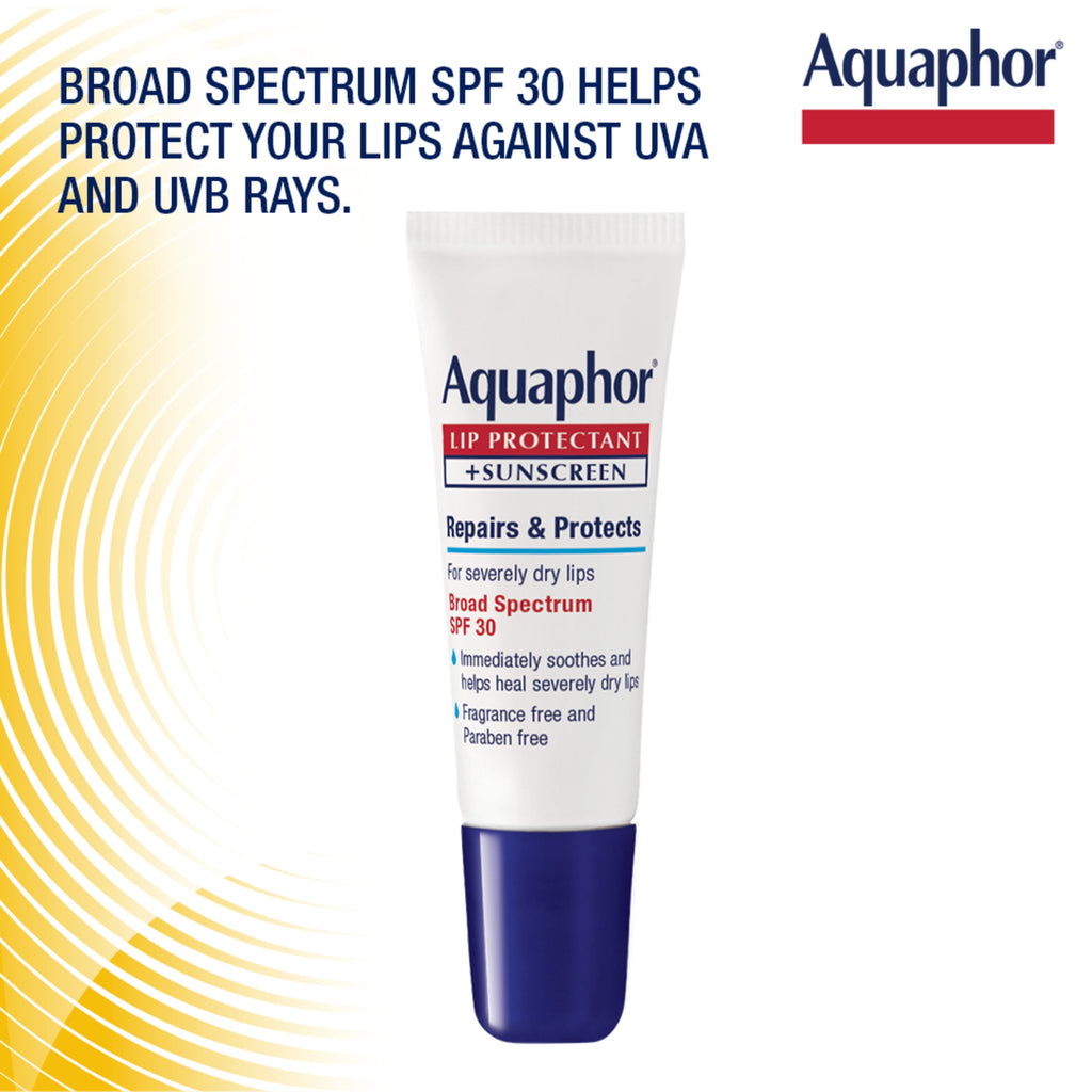 Aquaphor Lip Repair & Protect SPF 30 Dual Pack, 2 - 0.35 Ounce Tubes