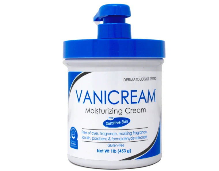 Vanicream Moisturizing Skin Cream for Sensitive Skin with Pump Dispenser - 16 fl oz (1 lb) -2 Pack