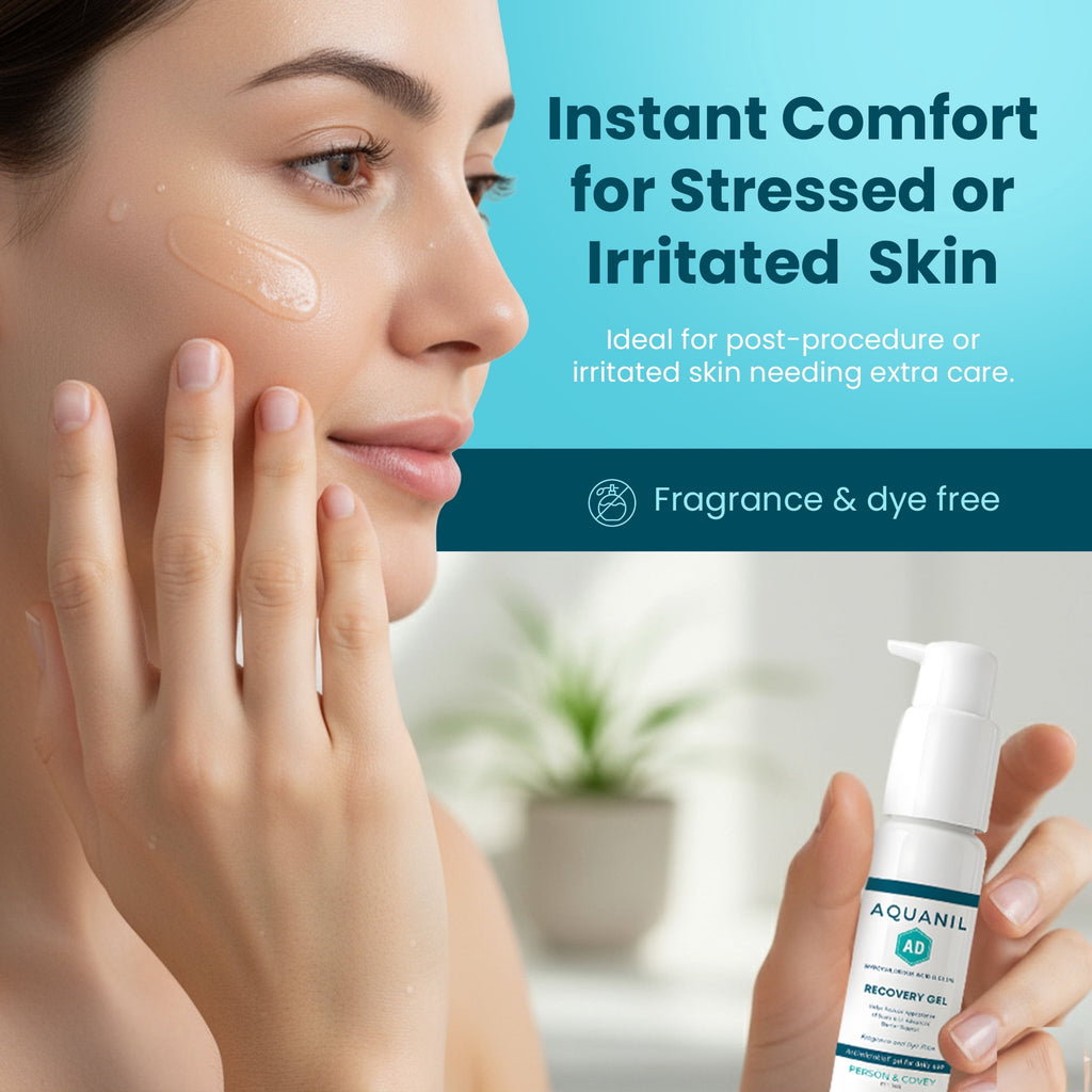 Aquanil AD Recovery Gel Keloid Bump Care with Hypochlorous Acid, 1 oz
