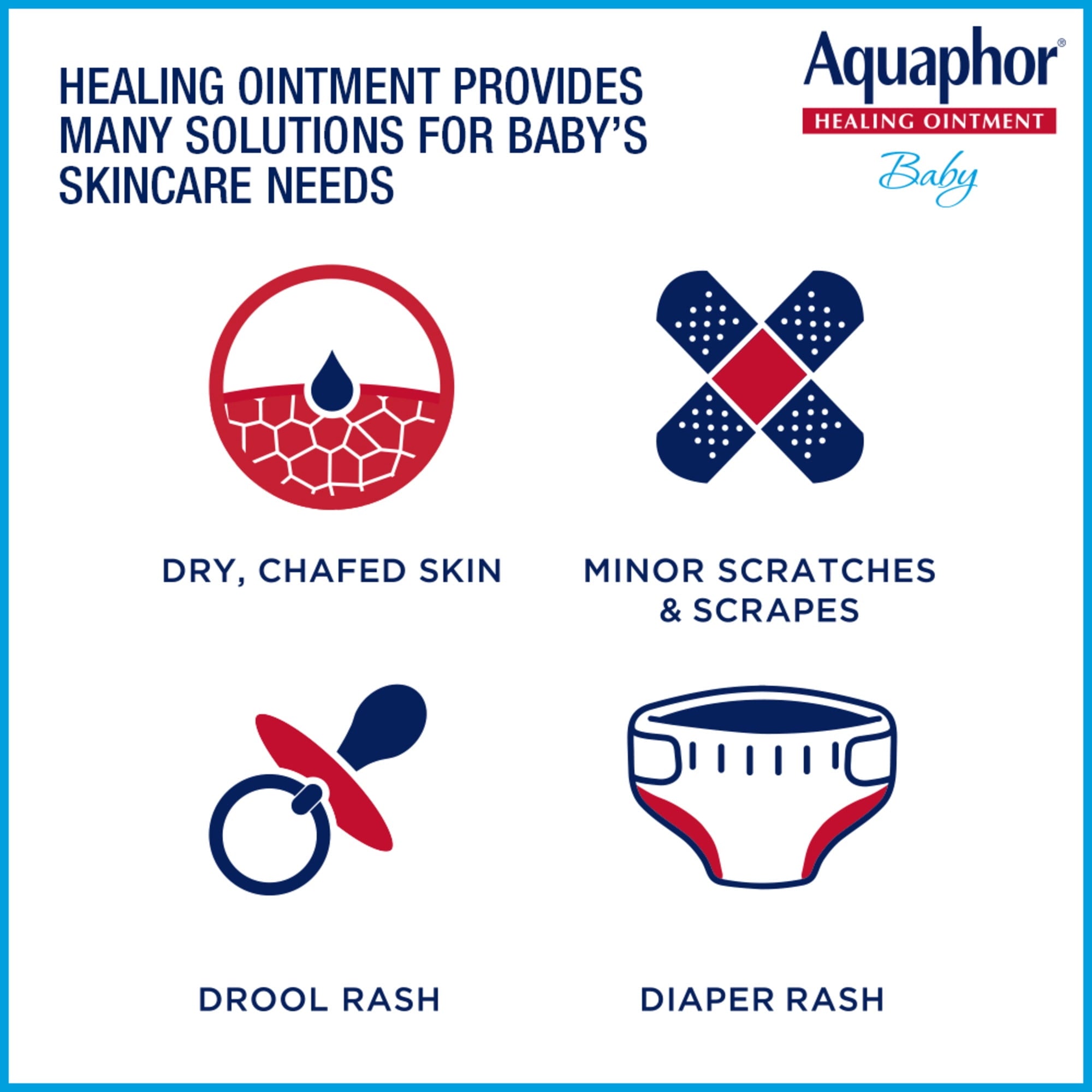 (2 pack) Aquaphor Baby Healing Ointment for Teething, Drool and Diaper Rash, Hypoallergenic, 14 oz