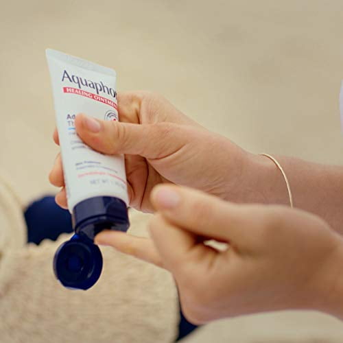 Aquaphor Healing Ointment Advanced Therapy Skin Protectant for Dry Cracked Irritated Skin, 1.75 oz Tube (Pack of 6)