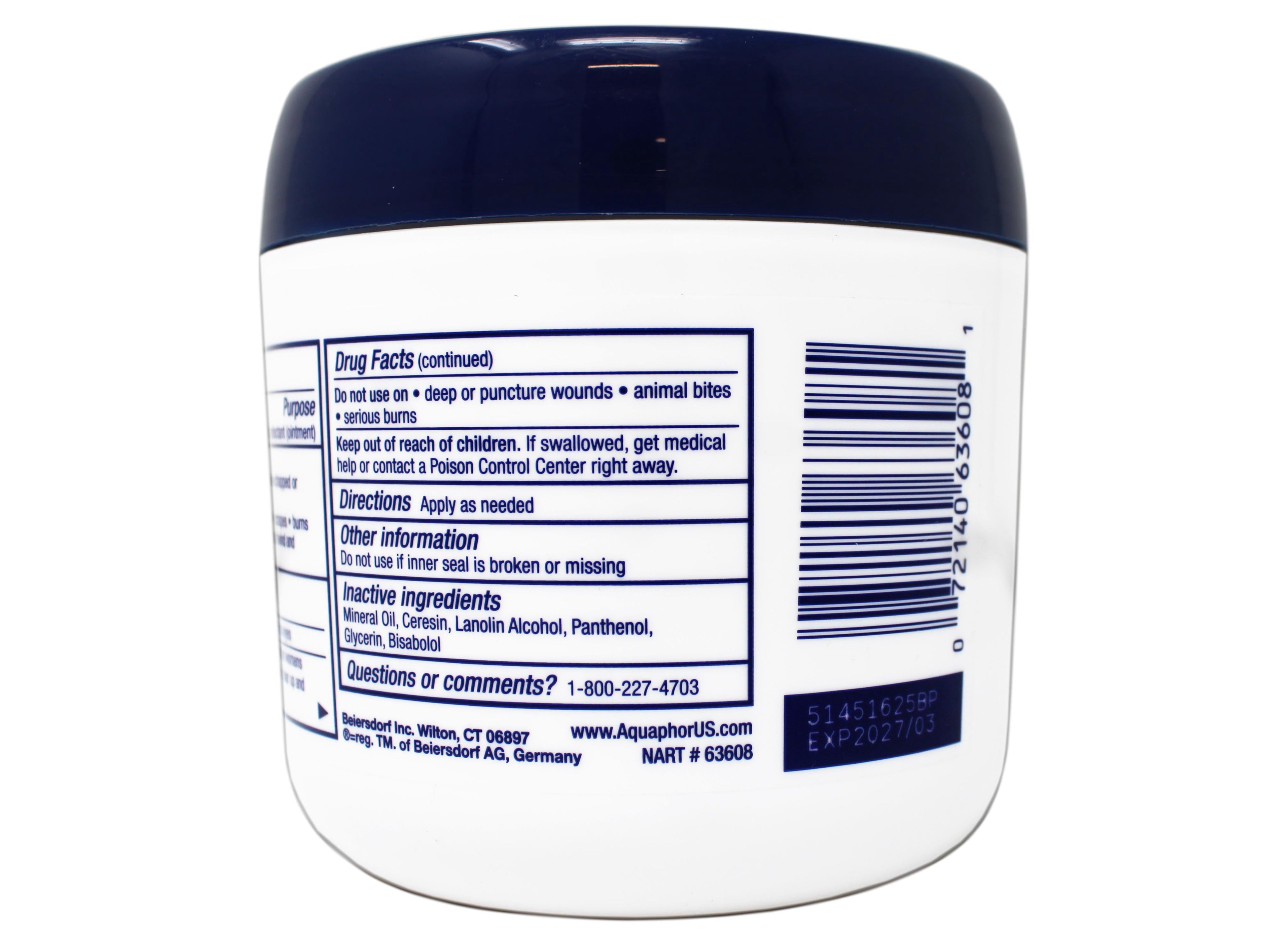Aquaphor Healing Skin Ointment 14 oz Pack of 4