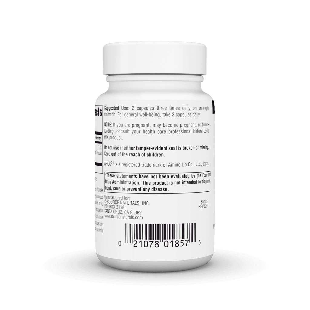 Source Naturals AHCC, Increases Natural Killer Cell Activity* 500mg - 30 Capsules