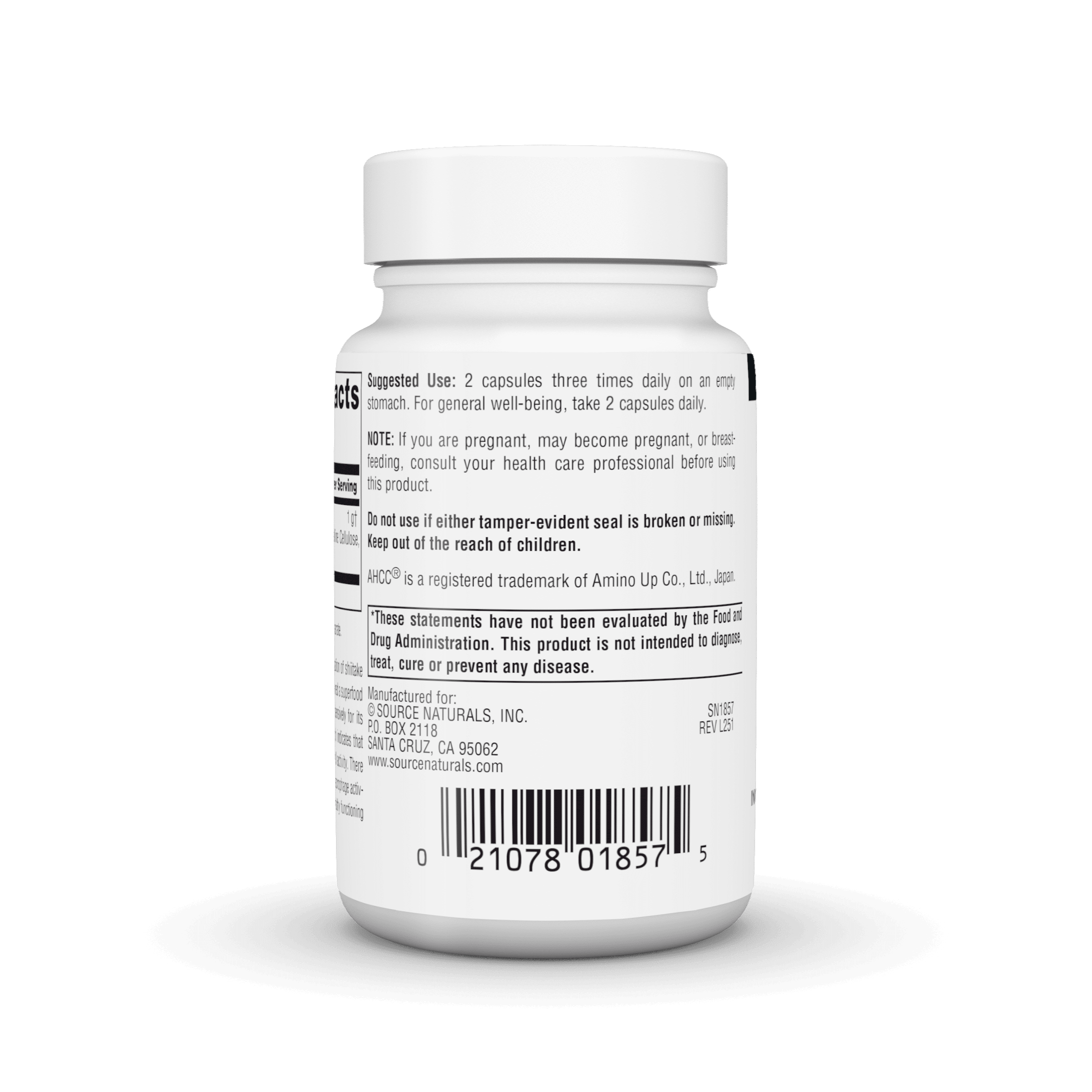Source Naturals AHCC, Increases Natural Killer Cell Activity* 500mg - 30 Capsules