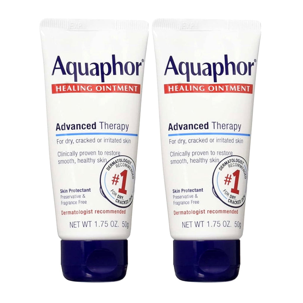 Aquaphor Healing Ointment Advanced Therapy For Dry, Cracked Or Irritated Skin - 1.75 Oz, 2 Pack