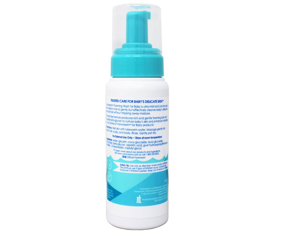 Vanicream Foaming Wash, For Baby, Sensitive Skin, Tear Free, 8 fl oz (237 ml)