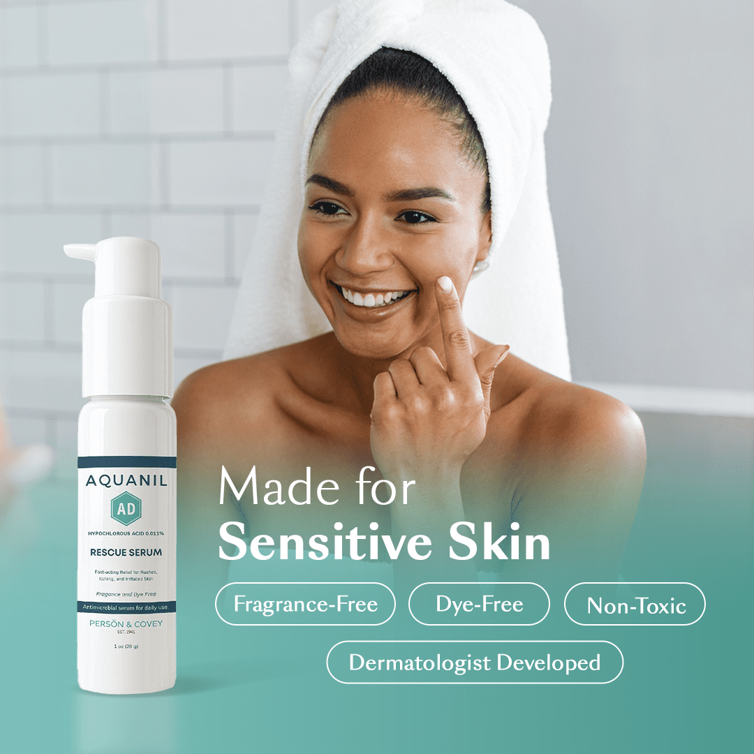 Aquanil AD Rescue Serum with Hypochlorous Acid 0.011%, Skin Hydrating Serum, 1 oz