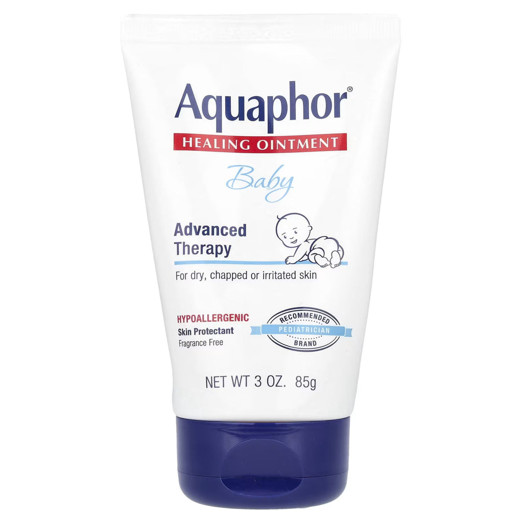 Aquaphor Baby Healing Ointment, Advanced Therapy Skin Protectant, 3 oz. (Pack of 2) Packaging May Vary