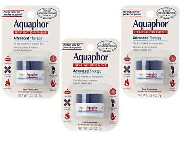 Aquaphor Healing Ointment, Advanced Therapy .25oz. (Pack of 3)