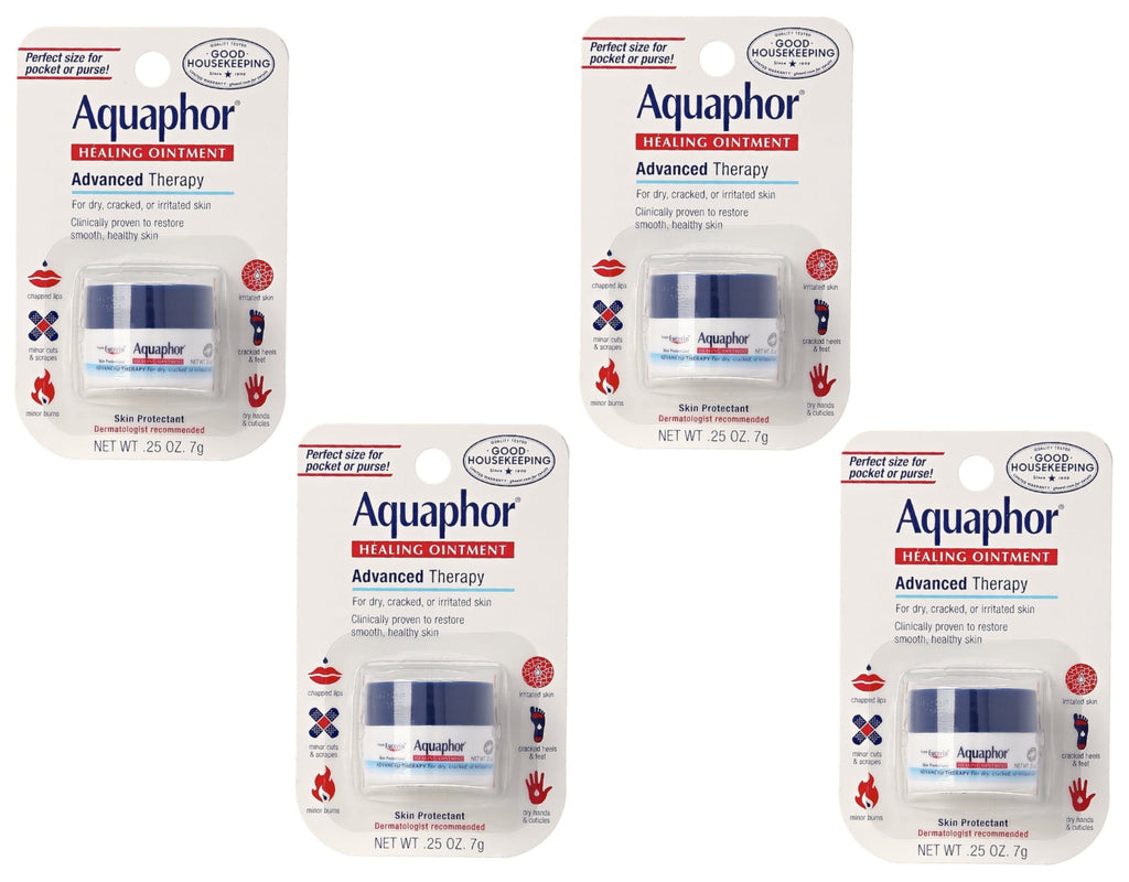 Aquaphor Healing Ointment Advanced Therapy Skin Protectant 0.25 oz (Pack of 4)