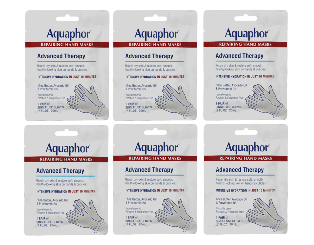 Aquaphor Repairing Hand Mask Advanced Threapy Intensive Hydration 5 Pairs