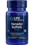 Life Extension Vanadyl Sulfate, trace mineral, vanadium, healthy glycemic balance, healthy metabolism, hormone function, Gluten-Free, Non-GMO, Vegetarian – 100 Tablets