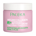 Pacifica Vegan Collagen Overnight Recovery Cream Nourishing Facial Moisturizer for All and Aging Skin, 1.7 fl oz