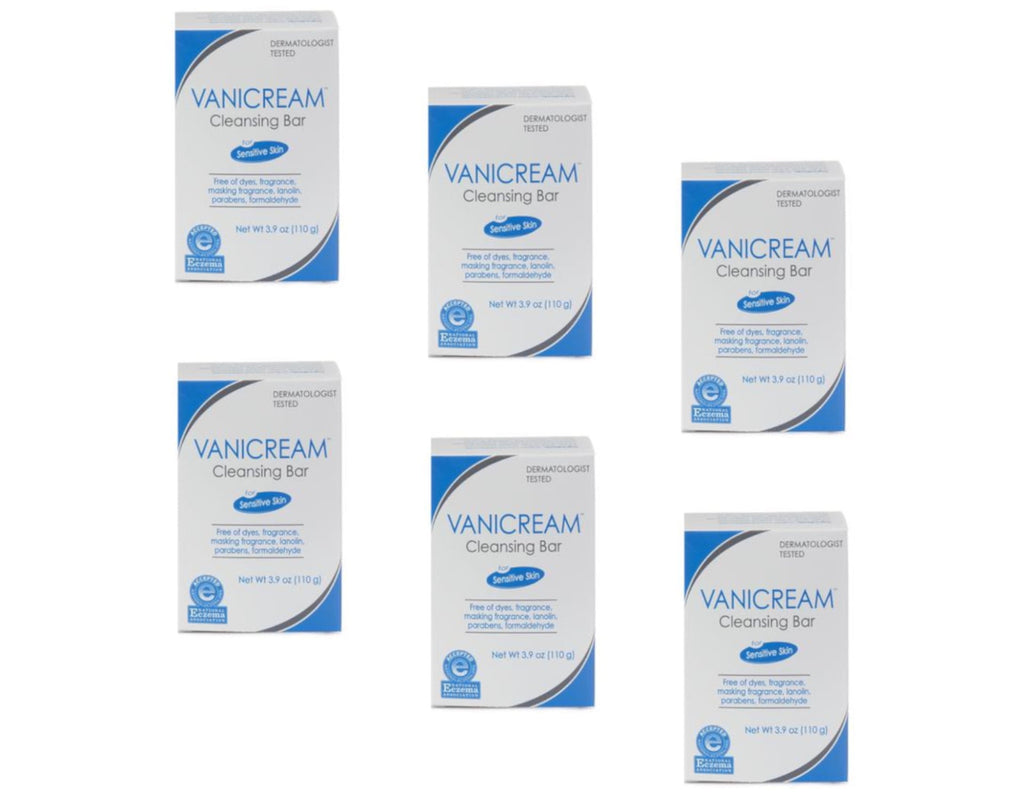 Vanicream Cleansing Bar, 3.9 Ounce (Pack of 6)
