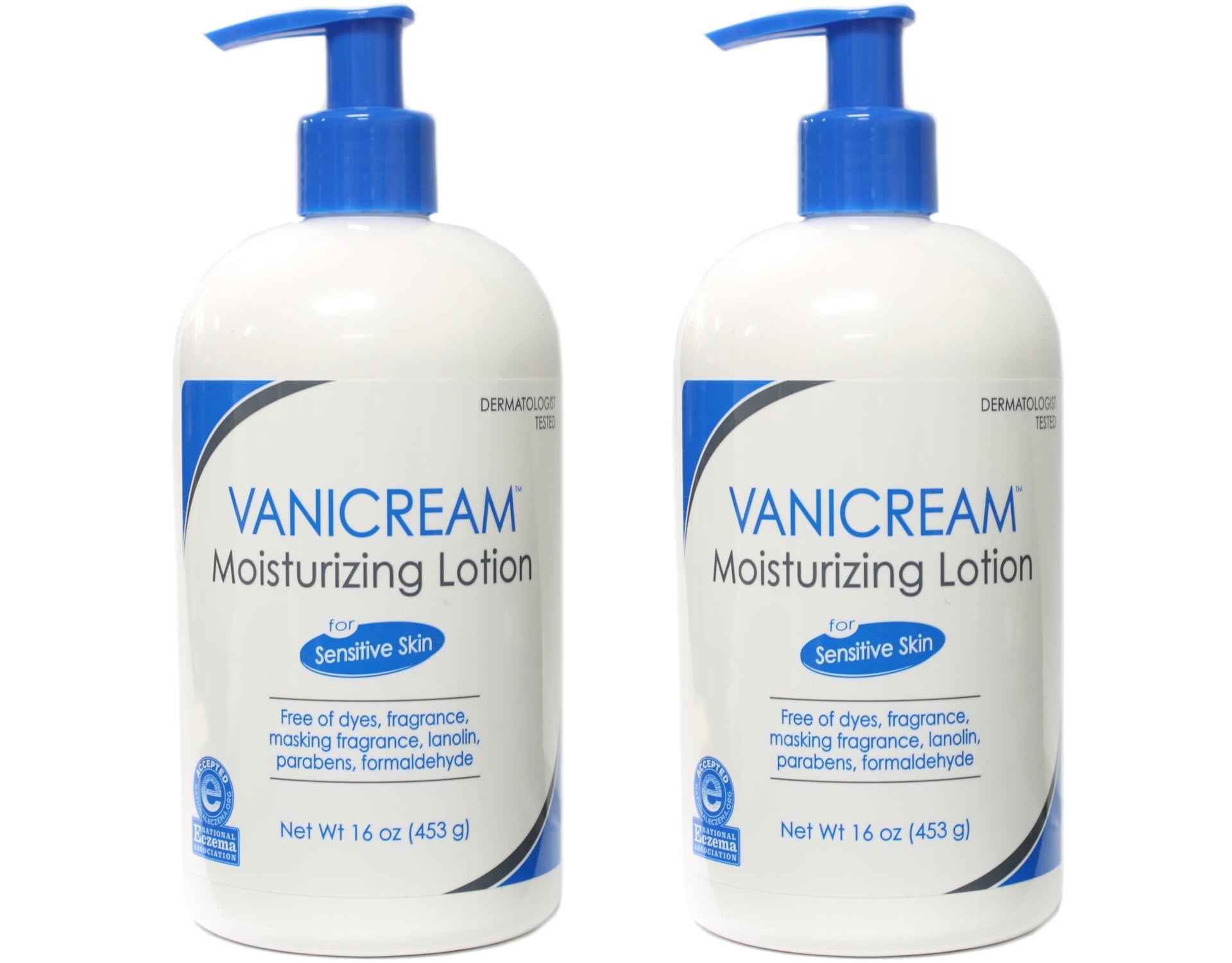Vanicream Lite Lotion Bottle with Pump 16 Oz 2 Pack