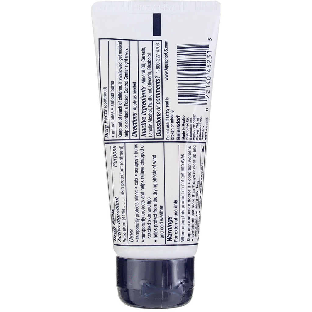 Aquaphor Healing Ointment Advanced Therapy Skin Protectant for Dry Cracked Irritated Skin, 1.75 oz Tube (Pack of 6)