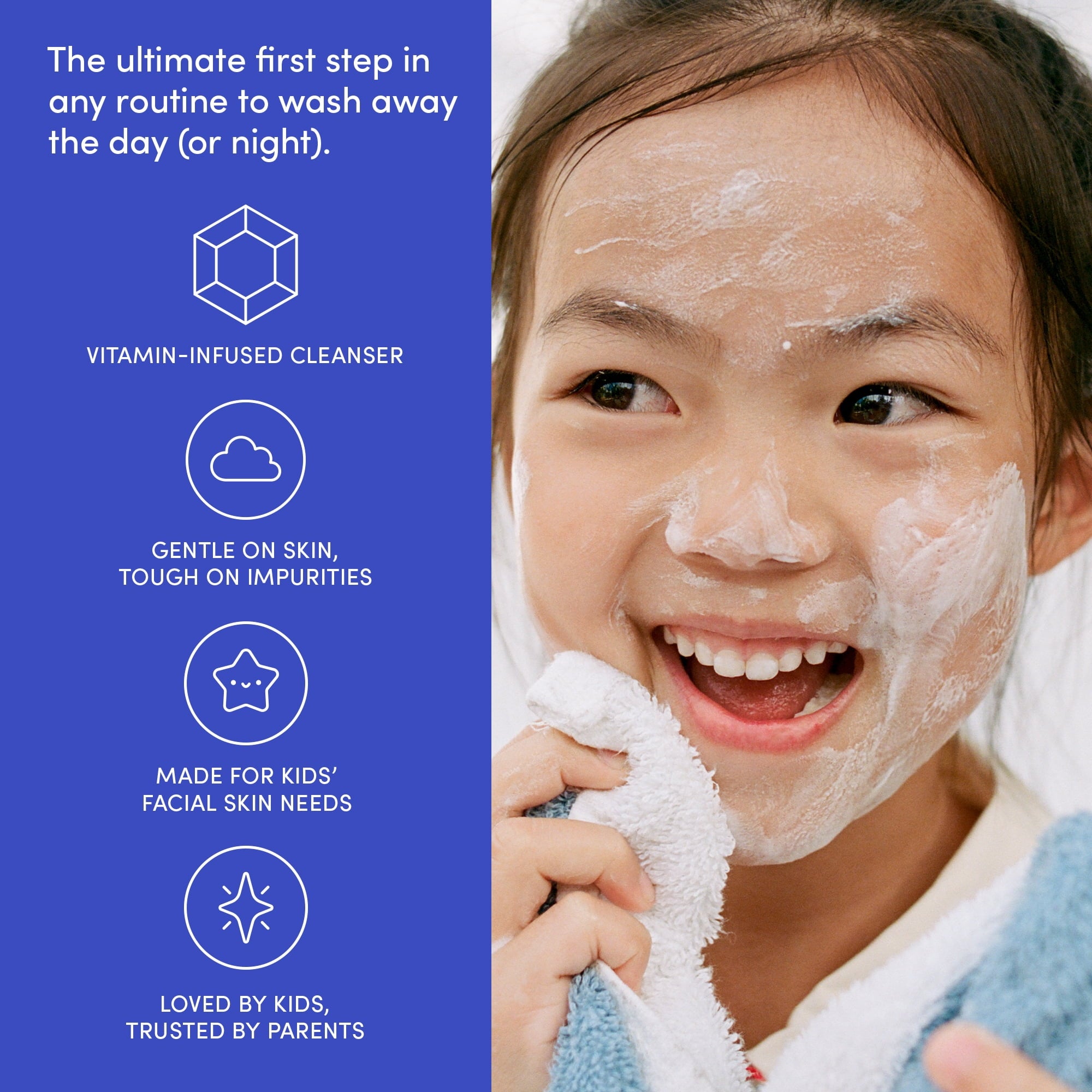 Evereden Kids Face Wash: Cool Peach, 3.4 fl oz. | Gentle Kids Skin Care