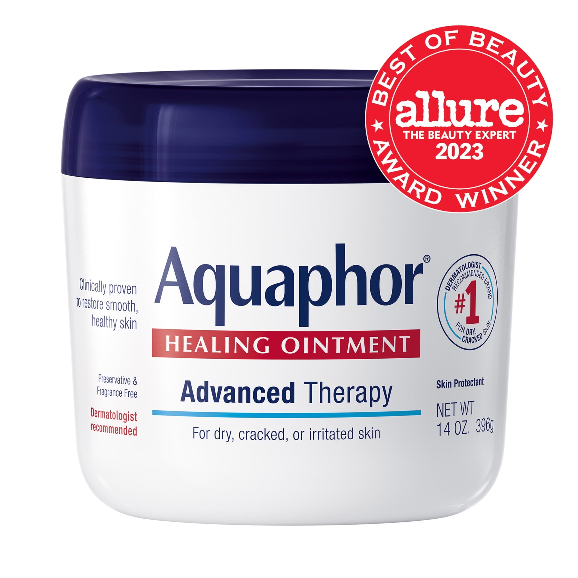 (2 pack) Aquaphor Healing Ointment Skin Protectant for Dry, Cracked Skin, Mothers Day Gifts, 14 oz