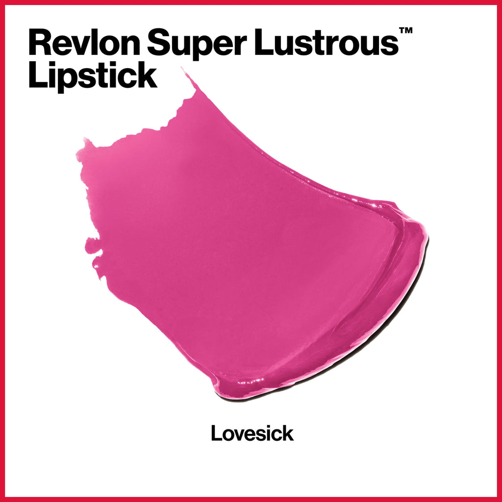 Revlon Super Lustrous Lipstick with Vitamin E and Avocado Oil, Lovesick, 0.15 oz