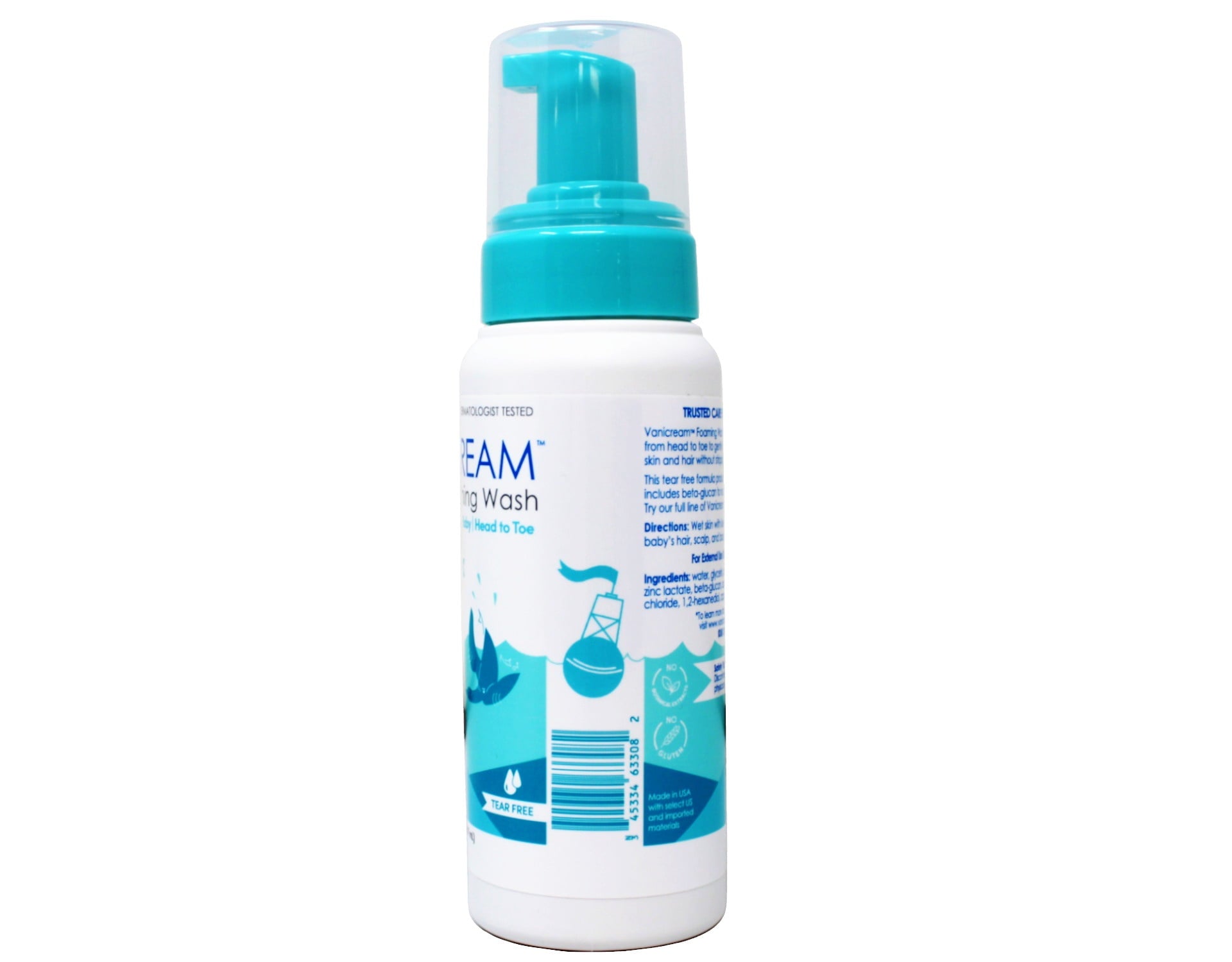 Vanicream Foaming Wash, For Baby, Sensitive Skin, Tear Free, 8 fl oz (237 ml)