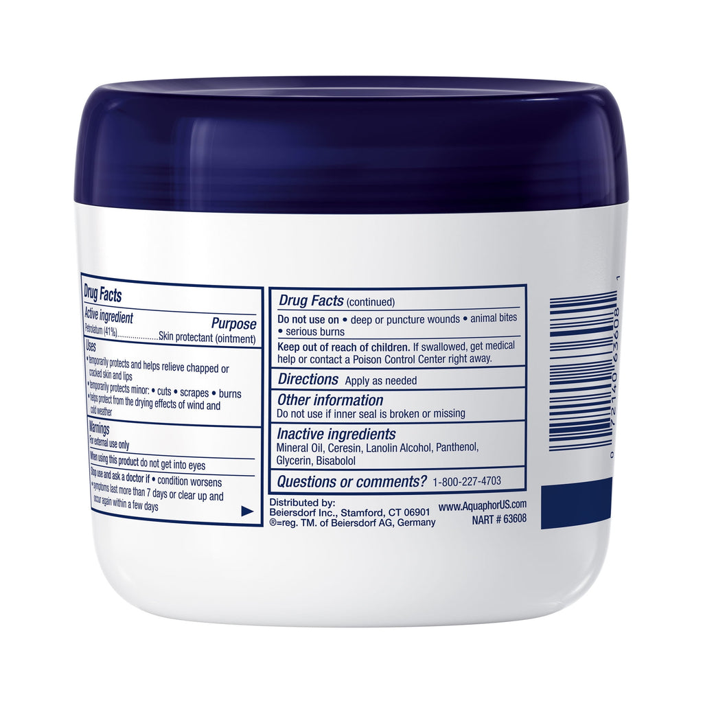 (2 pack) Aquaphor Healing Ointment Skin Protectant for Dry, Cracked Skin, Mothers Day Gifts, 14 oz