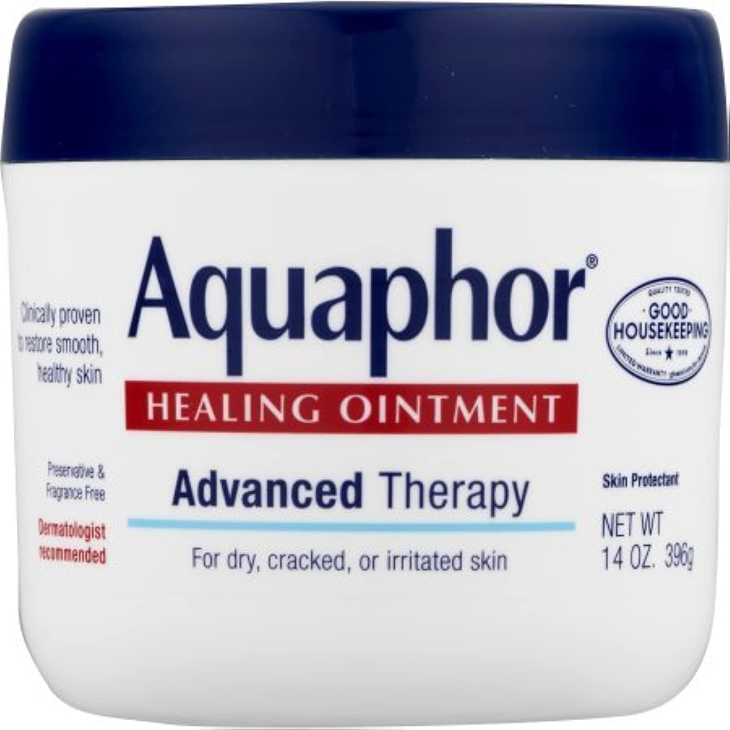 Aquaphor Healing Ointment Advanced Therapy, 14-Ounce Jars (Pack Of 2)
