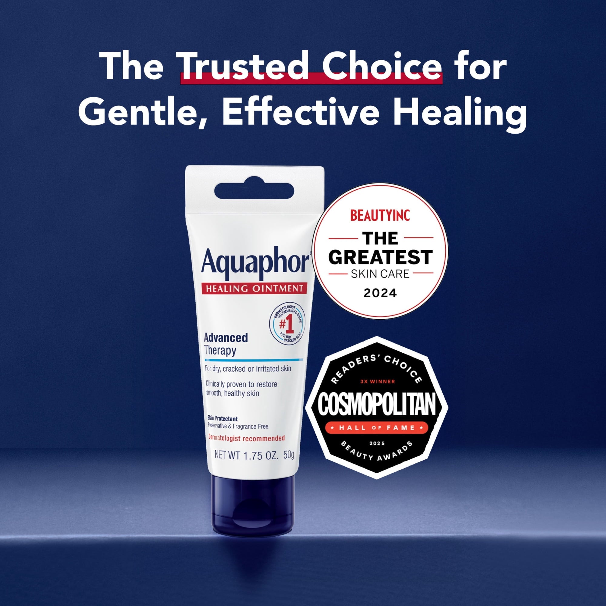 (2 pack) Aquaphor Healing Ointment Skin Protectant, Holiday Gifts, 1.75 oz
