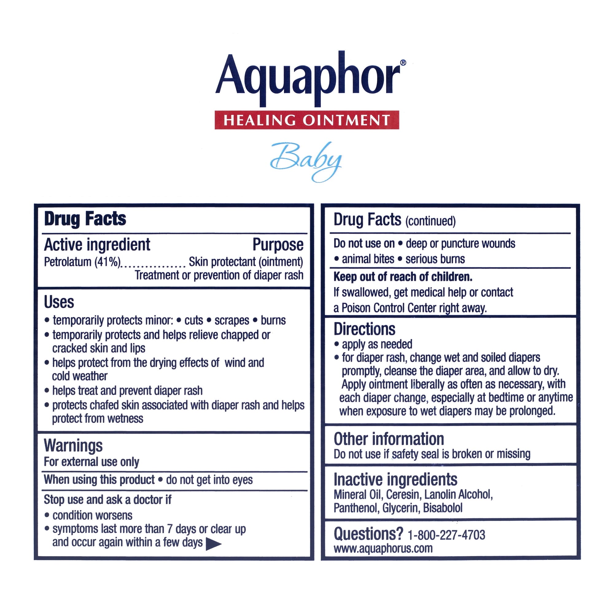 Aquaphor Advanced Therapy Baby Healing Ointment with Bonus, 15.75 oz.