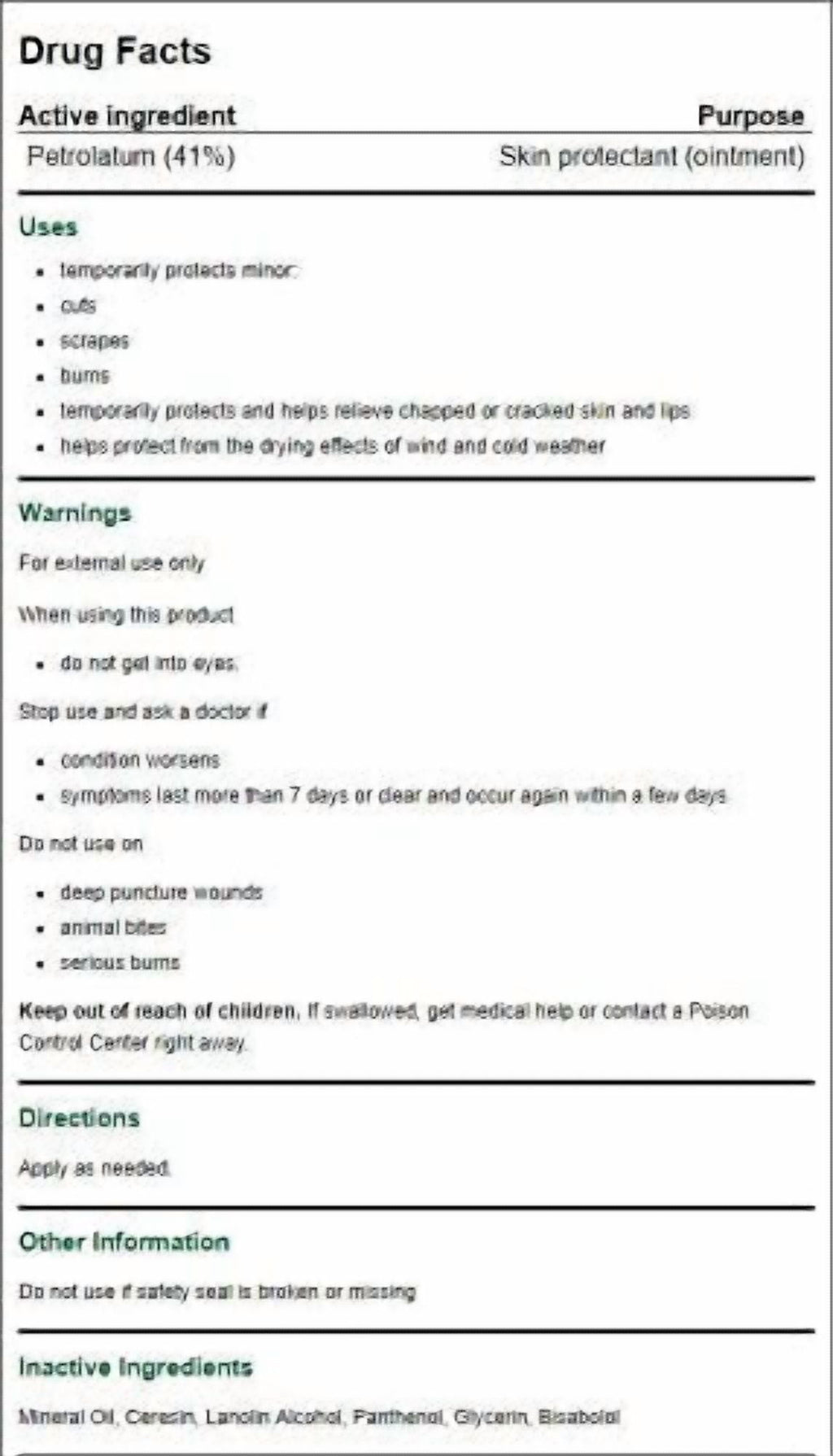 Aquaphor Healing Ointment Advanced Therapy Skin Protectant for Dry Cracked Irritated Skin, 1.75 oz Tube (Pack of 3)