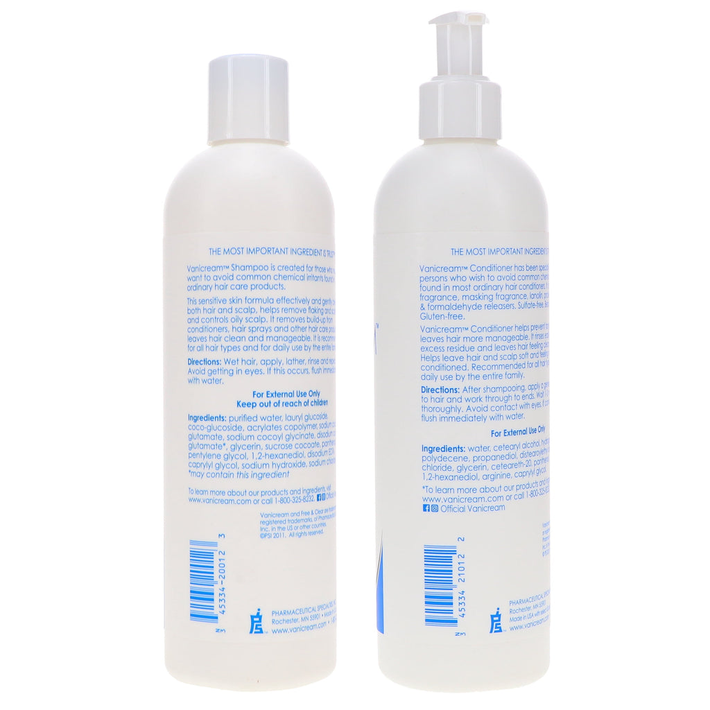 Vanicream Shampoo 12 oz & Conditioner 12 oz Combo Pack