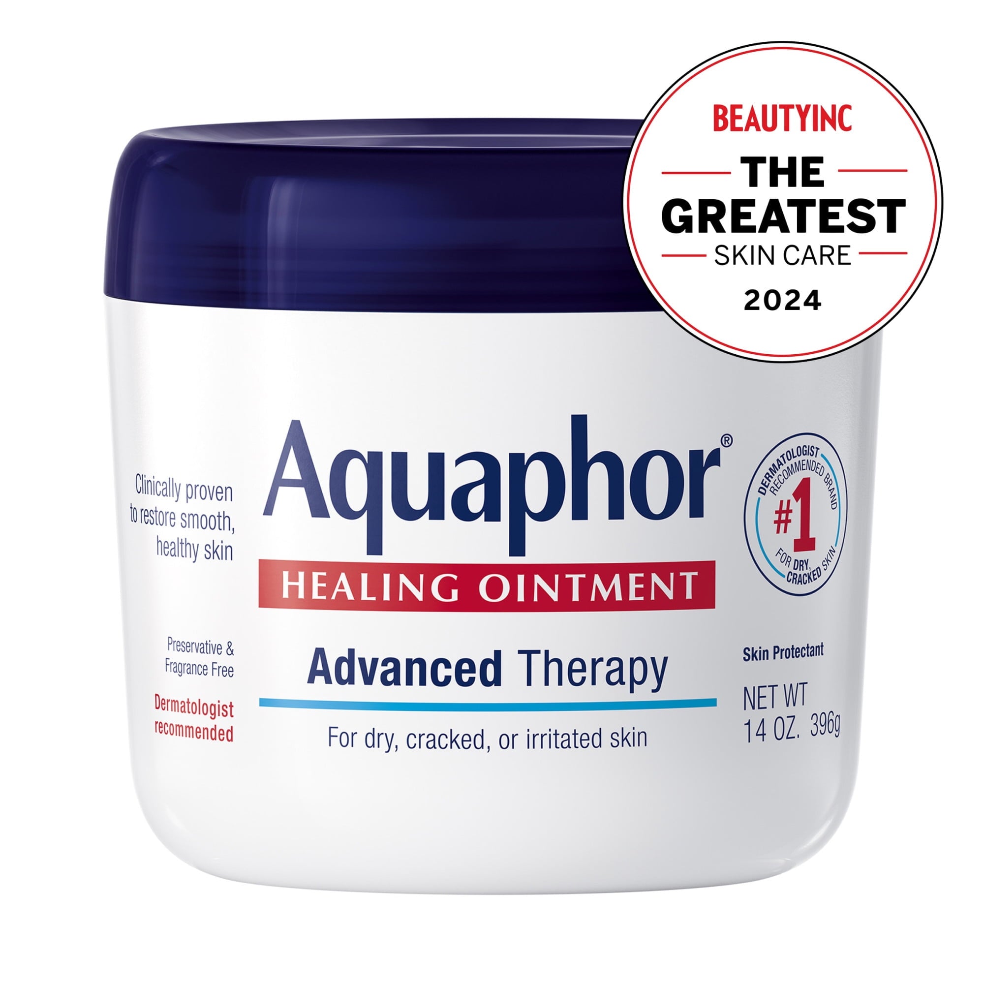 (2 pack) Aquaphor Healing Ointment Skin Protectant for Dry, Cracked Skin, Mothers Day Gifts, 14 oz