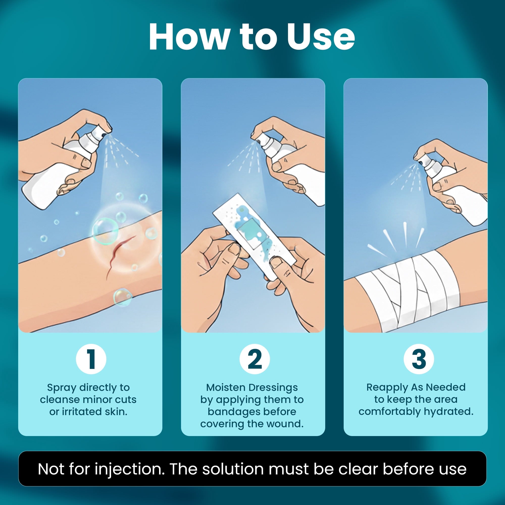 Aquanil AD Repair Mist Hypochlorous Acid Spray 0.009% for Sensitive Skin, Gentle Mist for Irritation & Wound Care, Fragrance-Free, 2 oz