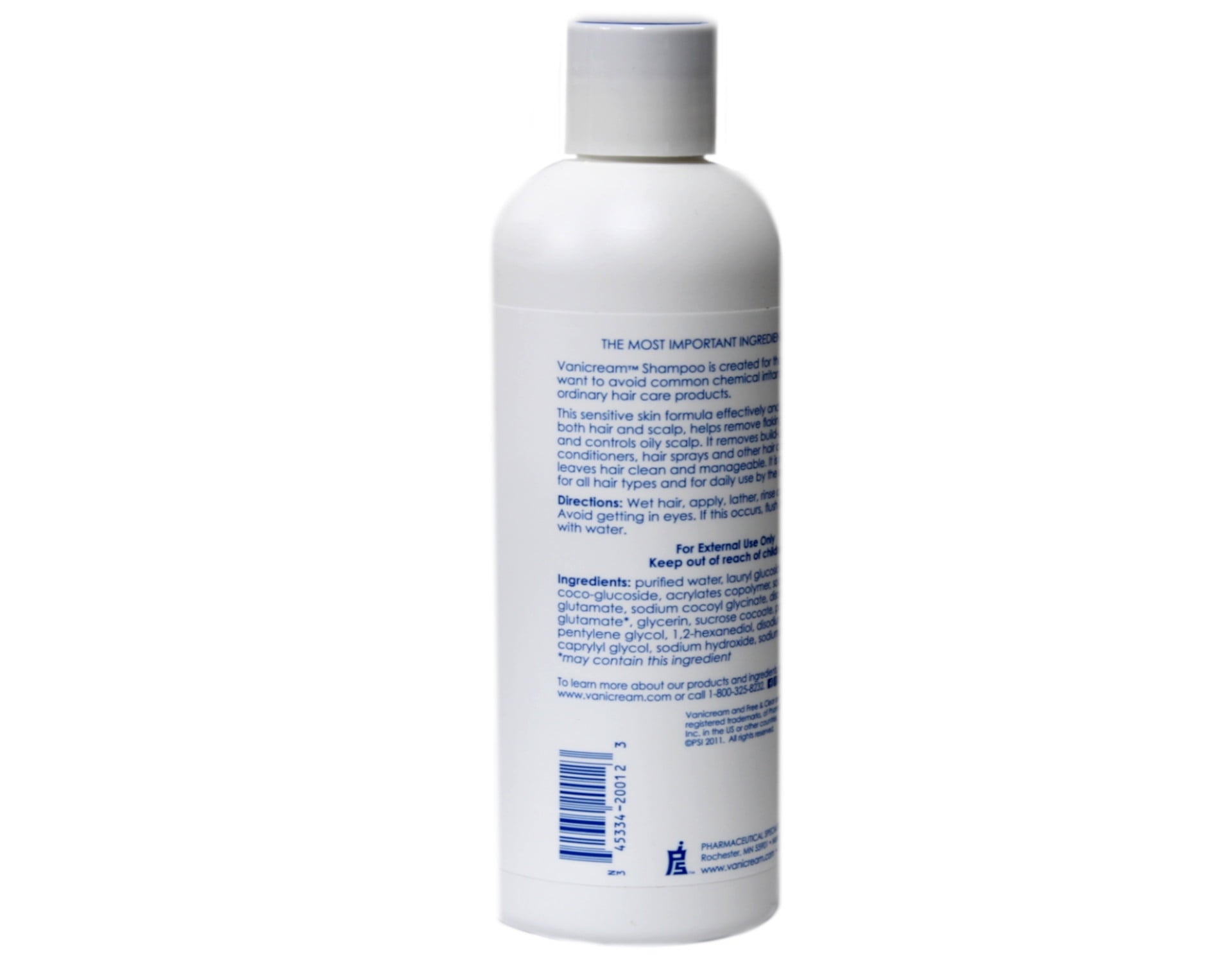 Vanicream Shampoo For Sensitive Skin, 12 Oz