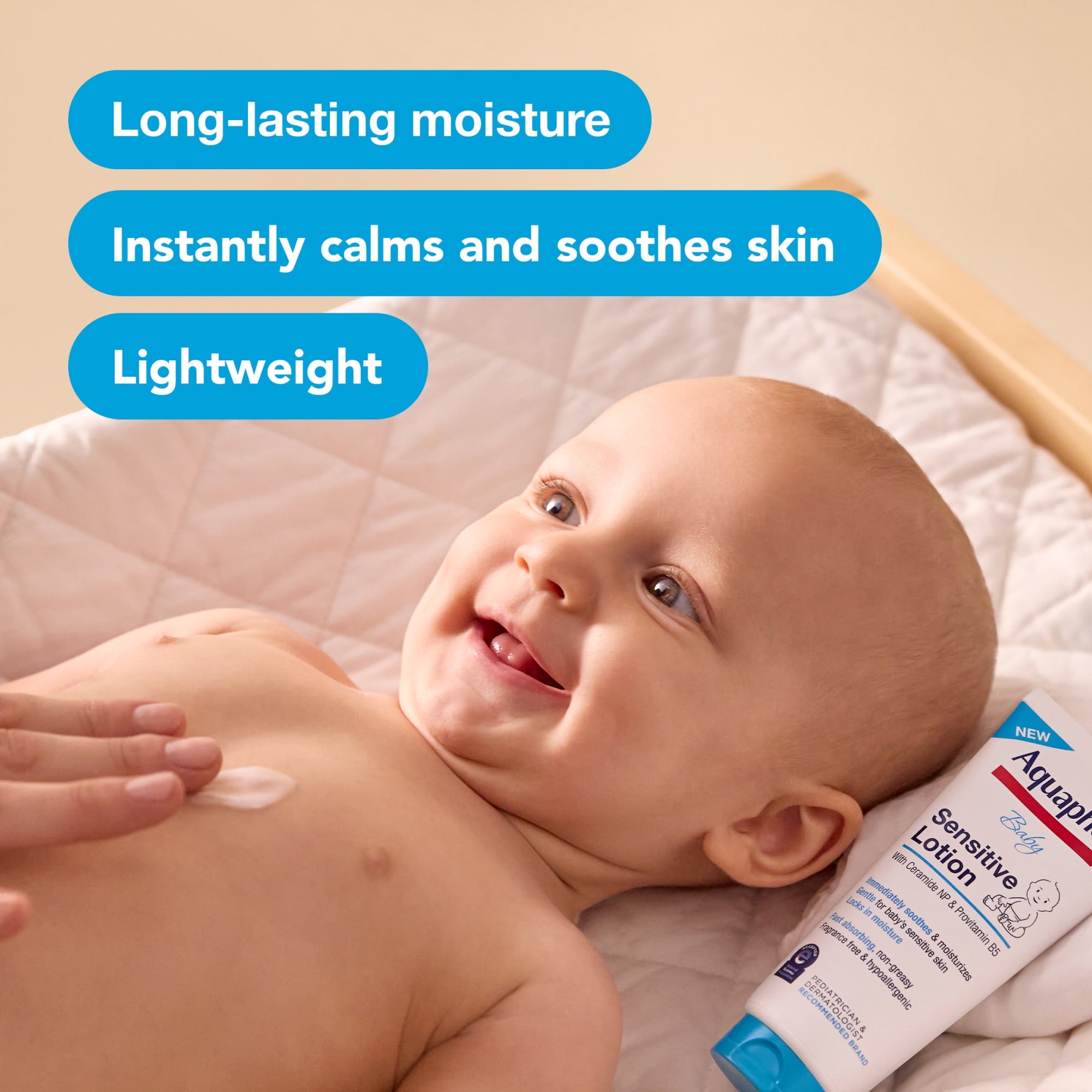 Aquaphor Baby Sensitive Lotion, Baby Lotion, 3 fl oz